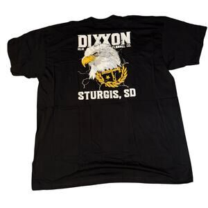 New Dixxon Let Freedom Ring Sturgis T Shirt Men's Size 3XL Motorcycle USA Eagle